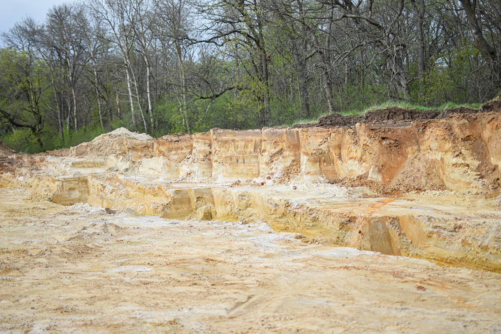 The earth prepared, layer by layer.