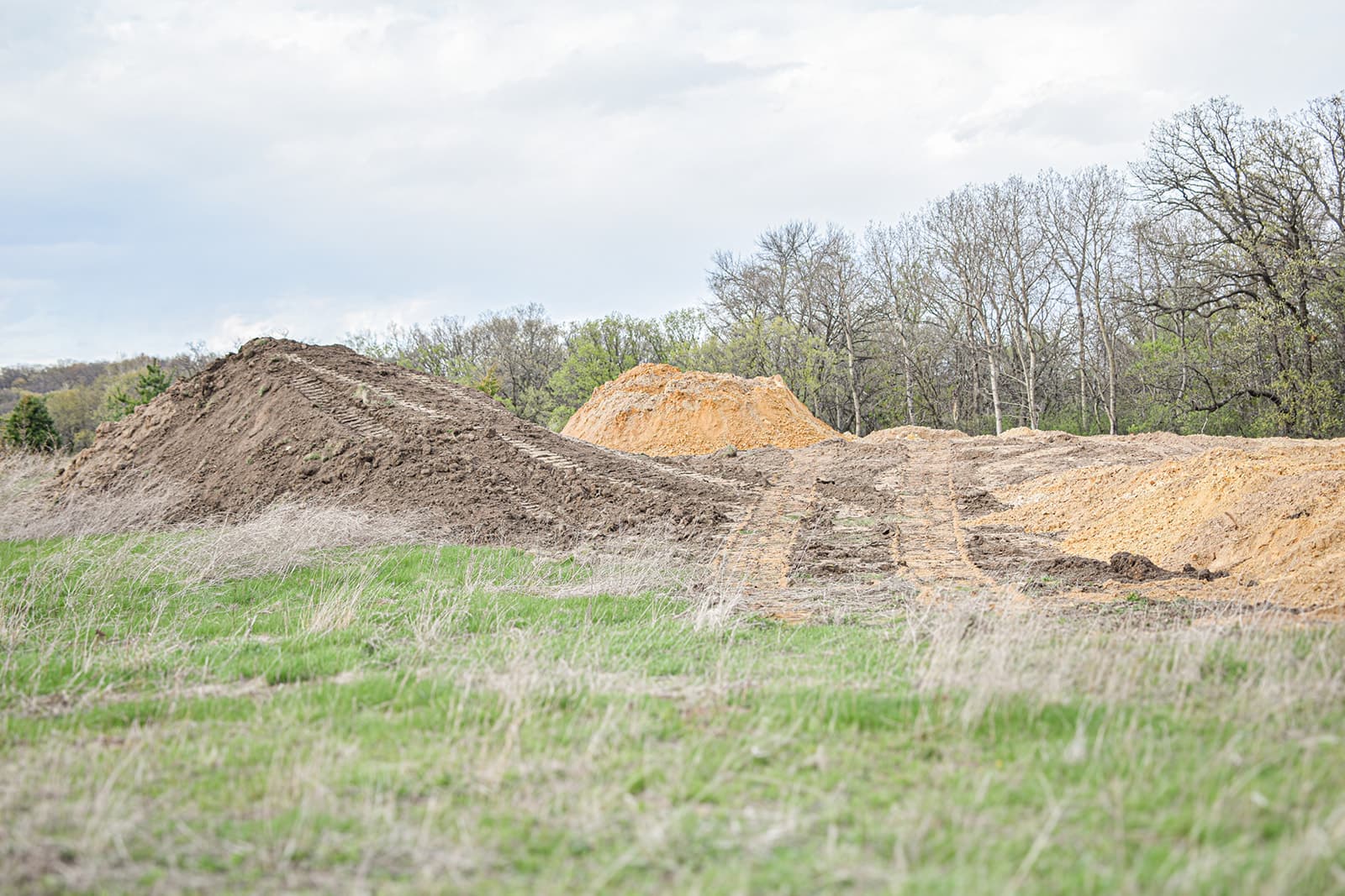 The site shaped, before the walls.